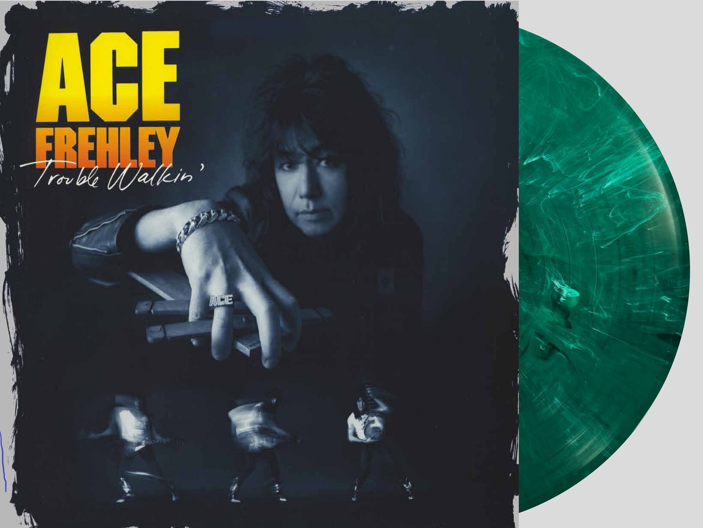 Ace Frehley Trouble Walkin' (Emerald Marble Swirl Vinyl/Limited Edition/Gatefold Vinyl)