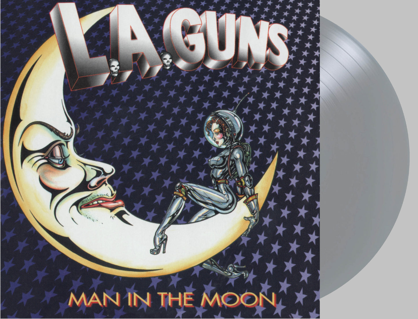 L.A. Guns Man In The Moon (Metallic Silver Vinyl/25th Anniversary Edition)