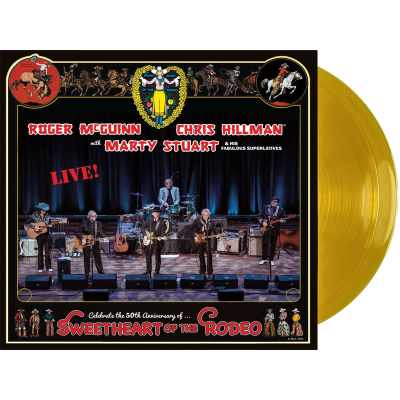 Roger McGuinn, Chris Hillman & Marty Stuart - Sweetheart Of The Rodeo 50th Anniversary - Live (Gold Vinyl/Limited Edition/RSD Exclusive 2024)