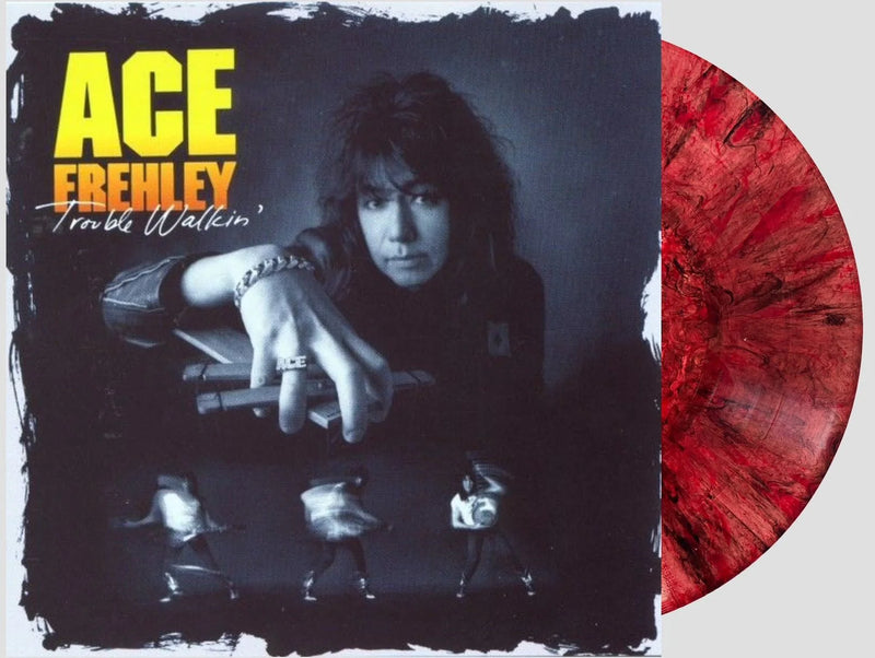 Ace Frehley - Trouble Walkin' ( Oxblood Red"Hide Your Heart" Hand Swirl Vinyl/Limited Edition/Gatefold Cover)