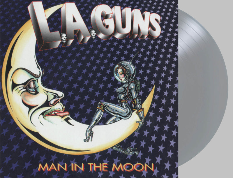 L.A. Guns - Man In The Moon Metallic Silver Vinyl/25th Anniversary Edition Vinyl LP (Pre-Order3/6/26)