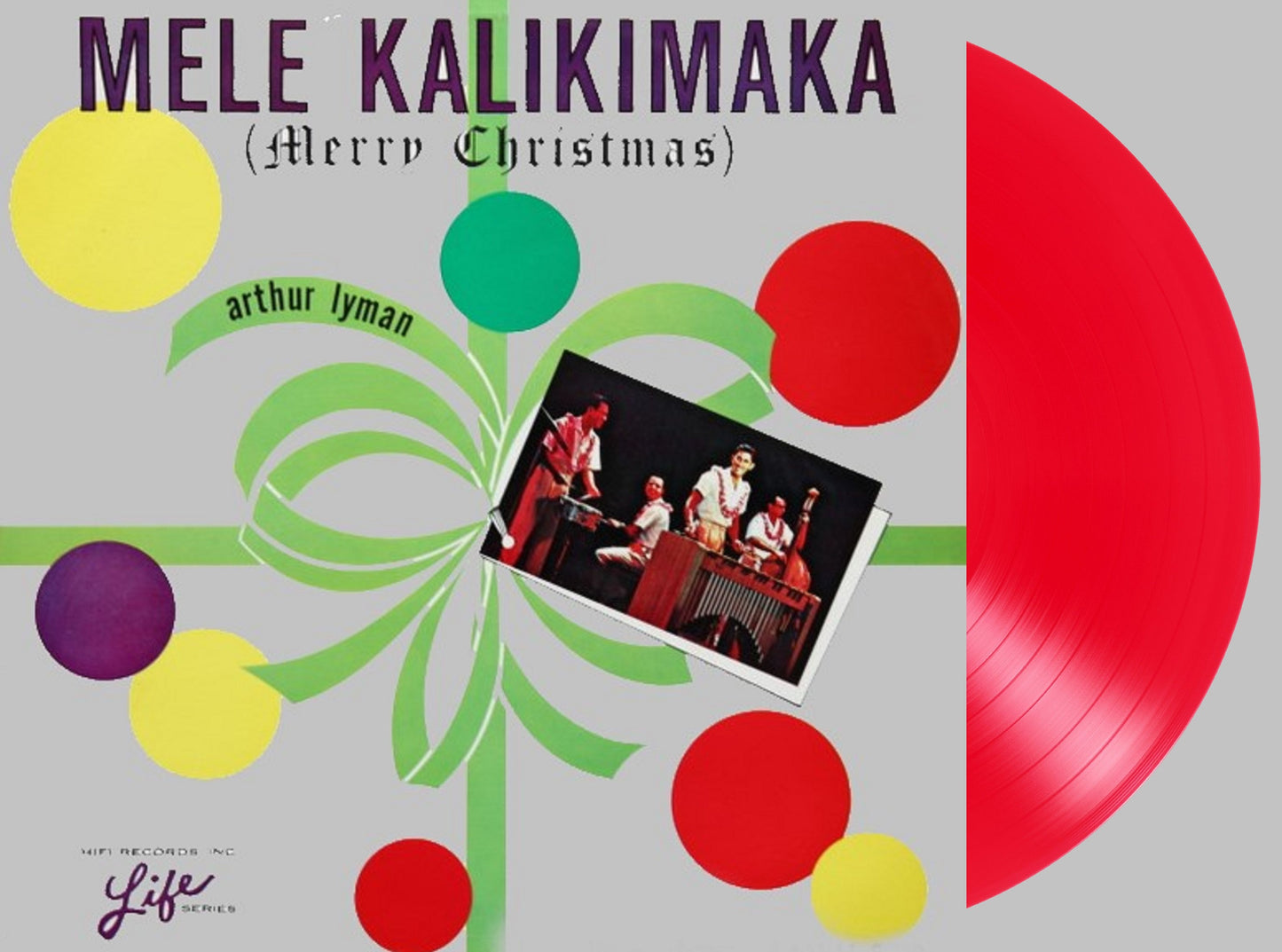 Arthur Lyman Mele Kalikimaka Merry Christmas LP (Red)