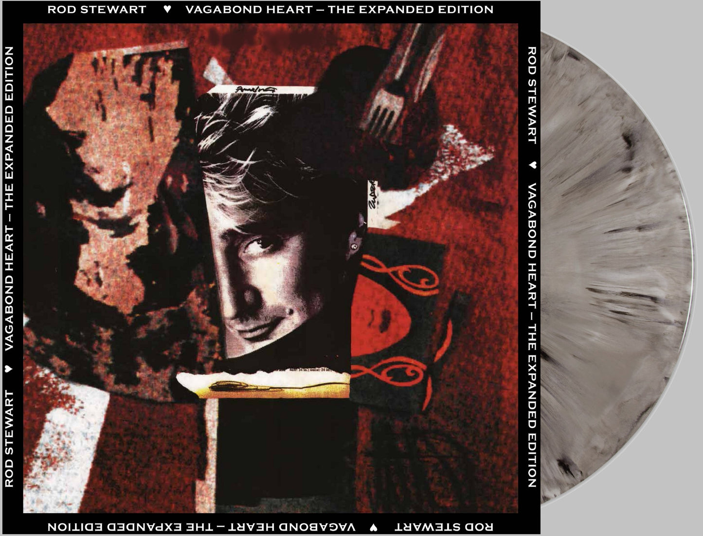Rod Stewart Vagabond Heart Expanded Edition Bonus Tracks Gray, White & Black Splatter Vinyl LP (Street Date 7/10/26)